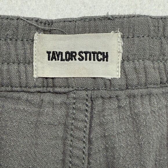 Taylor Stitch Pants Men M Gray The Après Gauze Jogger 32x27 Lounge Casual - Picture 3 of 11